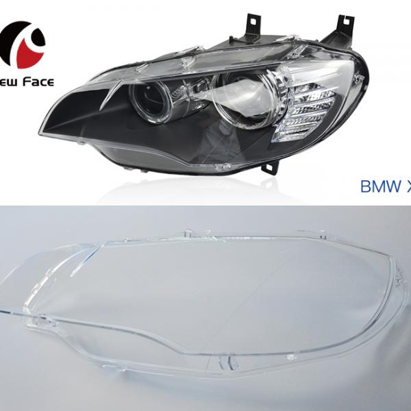 Headlight Clear Plastic Lens Shell Cover Lampshade For BMW X6E71