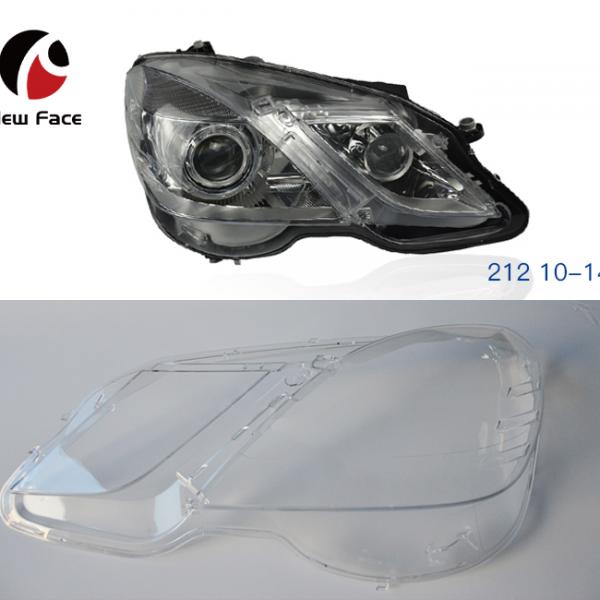 For Benz W212 E Class E350  Headlight Headlamps Lens Cover w/ Glue