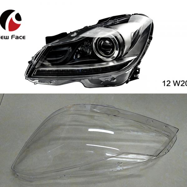 （2012-2014）Pair Headlight Lens Cover Headlamp Lens Shell Fit For Benz W204