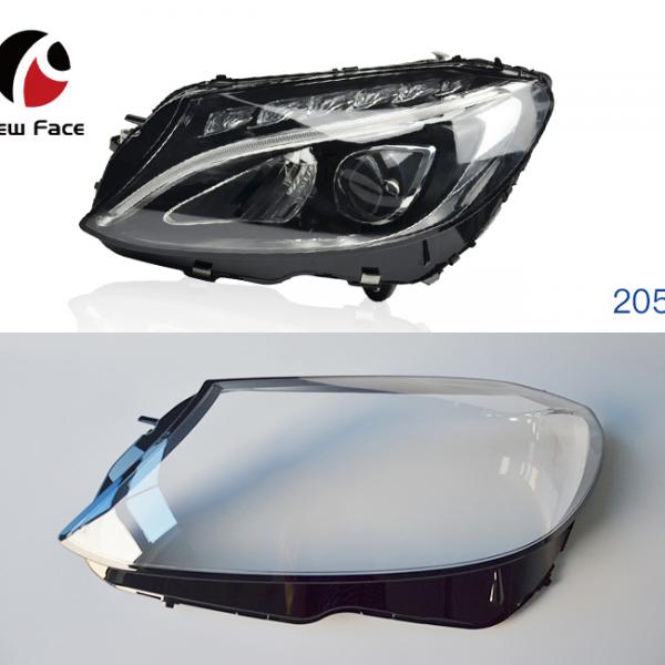 For Benz W205 2015-2017 Headlight Lens Headlamp Lens Cover Lampshade